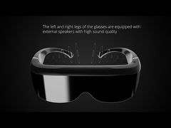 3D Glasses 200 Inch HMD Binocular Head Mounted Display 1.65W