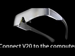 0.49 بوصة 1080P نظارات AR ذكية 2000 نيت مع واجهة HDMI