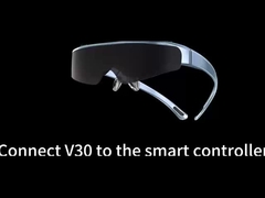 ENMESI V30 1920 * 1080 * 2 OLED Birdbath AR نظارات ذكية مع ضبط المصابيح