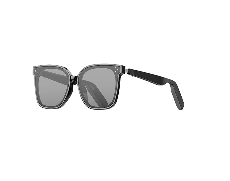 أسود UV 400 BT 5.3 بطارية 8-10 ساعات نظارات شمسية ذكية Bluetooth للاستماع إلى الموسيقى