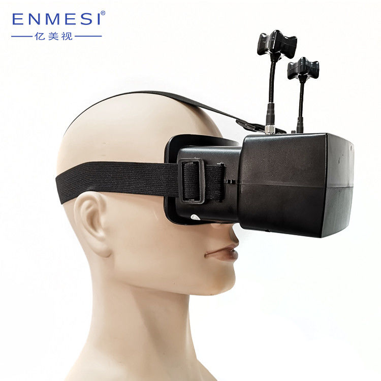 نظارات فيديو FPV ذات تأخير قصير للطائرة بدون طيار 4.3 بوصة TFT عالية الدقة خوذة FOV كبيرة 5.8G