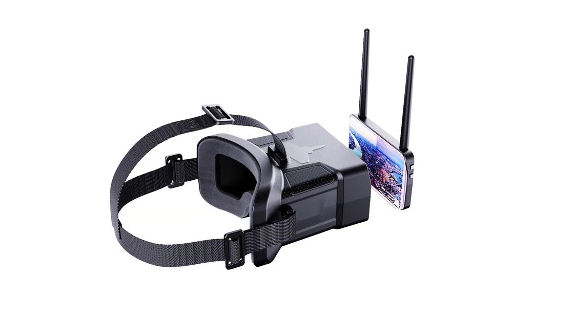 480×272 HD دقة 0-120 درجة FOV نظارات FPV مع بطارية 600mAh لجهاز سماعة بدون طيار