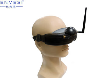 نظارات فيديو FPV قابلة للتعديل 5.8 جيجا هرتز 40CH ، طقم مروحيات كوادكوبتر FPV مثبت على الرأس