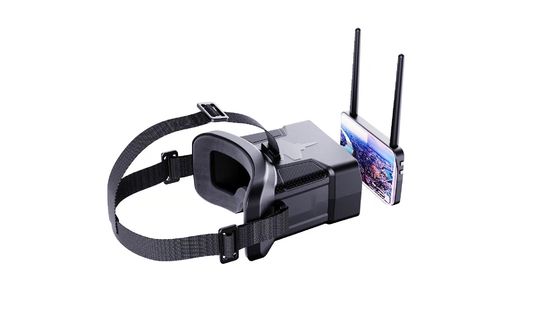480×272 HD دقة 0-120 درجة FOV نظارات FPV مع بطارية 600mAh لجهاز سماعة بدون طيار